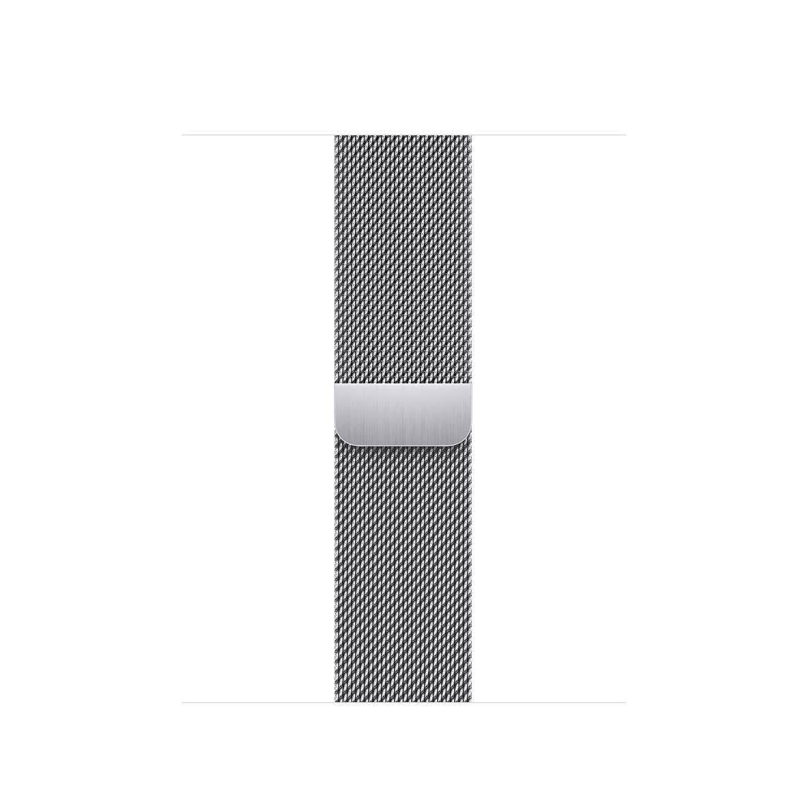 Apple Watch Band - 38/40/41/(42mm for series 10 only) Silver Milanese Stainless Steel Loop (fits 130-180mm wrists)