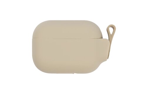 Moshi Pebbo Case w/ Detachable Wrist Strap and LintGuard™ Protection for Airpods Pro 2 ONLY Compatible with Lightning Cable only- Savannah Beige (NOT COMPATIBLE WITH AIRPODS 1ST/2ND/3RD GEN)