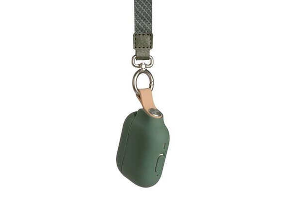 Moshi Pebbo Case w/ Detachable Wrist Strap and LintGuard™ Protection for Airpods Pro 2 ONLY Compatible with Lightning Cable only- Mint Green (NOT COMPATIBLE WITH AIRPODS 1ST/2ND/3RD GEN)