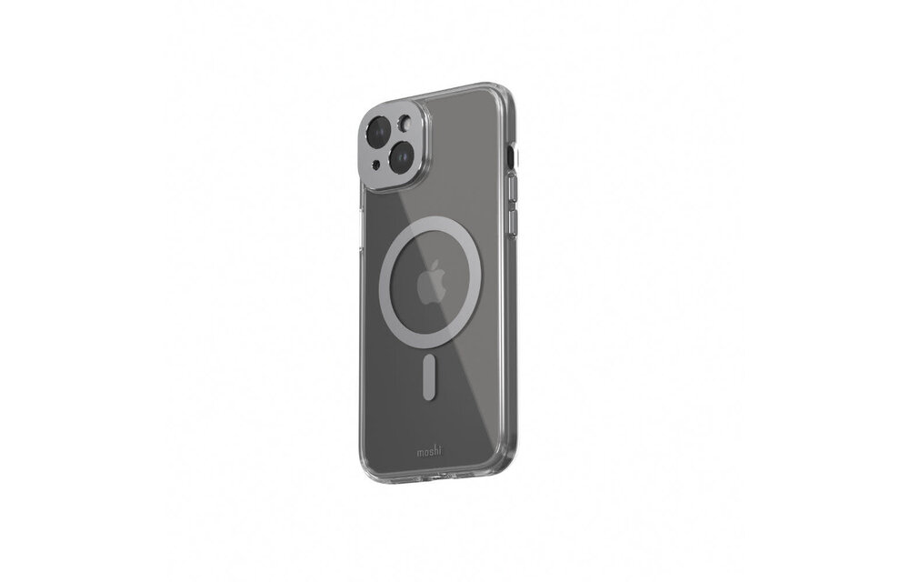 Moshi iGlaze Case with Magsafe for iPhone 15 Plus - Meteorite Gray