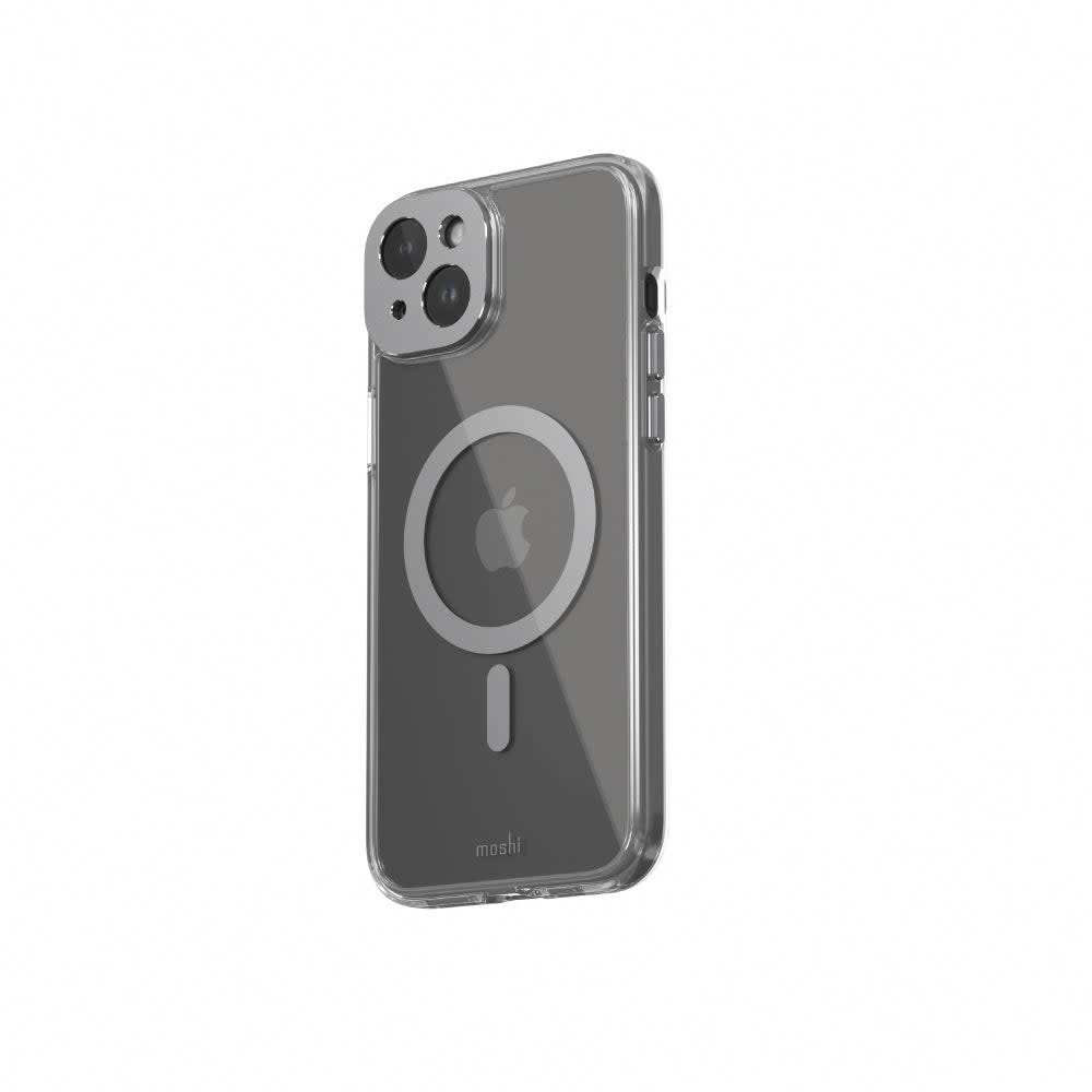 Moshi iGlaze Case with Magsafe for iPhone 15 Plus - Meteorite Gray
