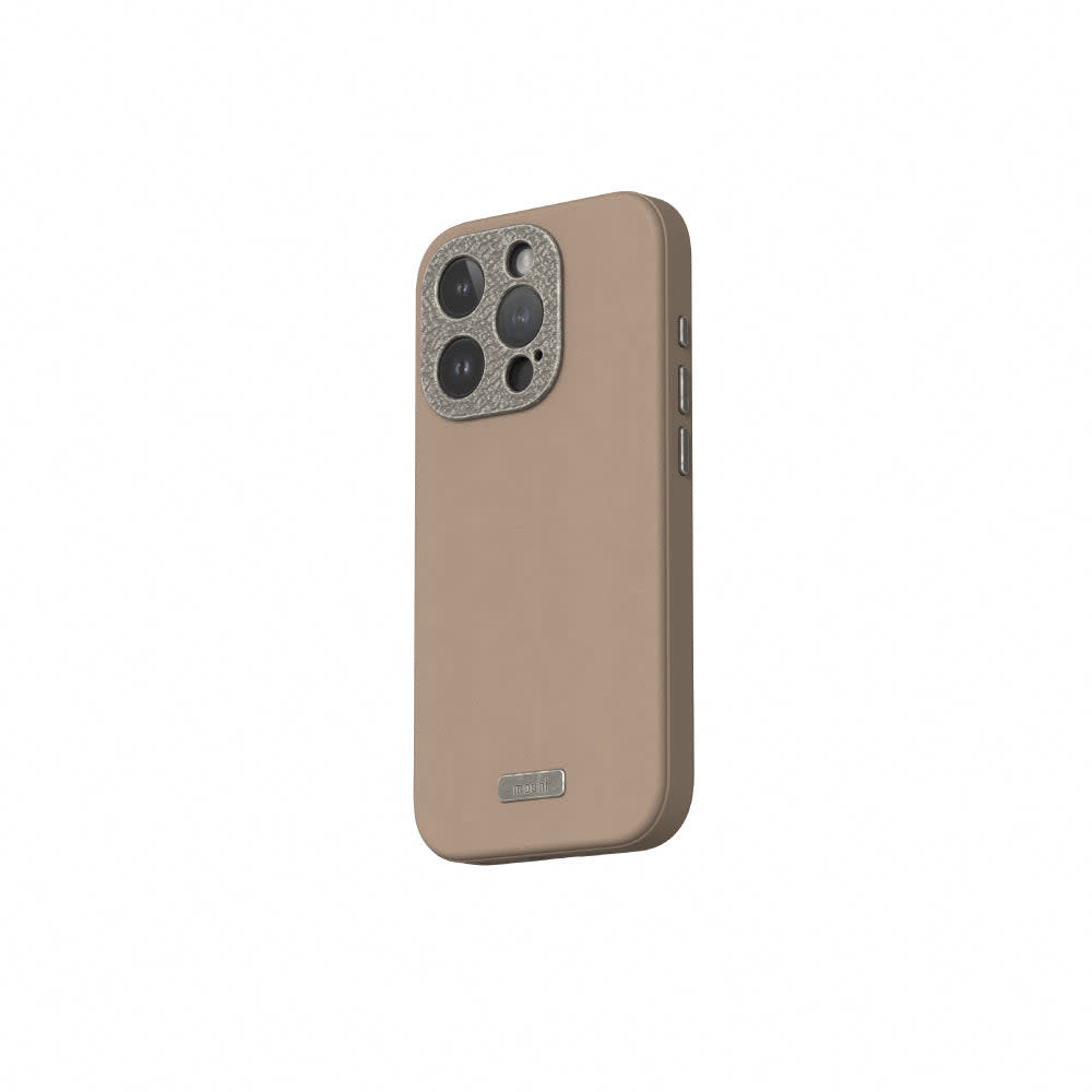 Moshi Napa Case with Magsafe for iPhone 15 Pro - Woodsmoke Brown