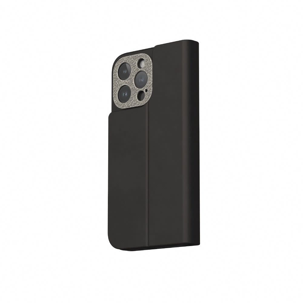 Moshi Overture Case /W DETACHABLE MAGNETIC WALLET for iPhone 15 Pro - Midnight Black