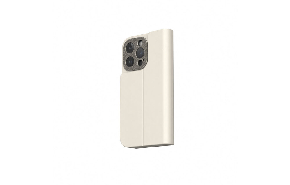Moshi Overture Case /W DETACHABLE MAGNETIC WALLET for iPhone 15 Pro - Eggnog White