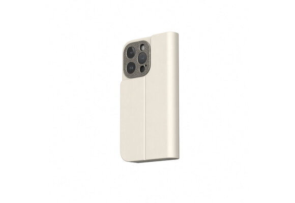 Moshi Overture Case /W DETACHABLE MAGNETIC WALLET for iPhone 15 Pro - Eggnog White