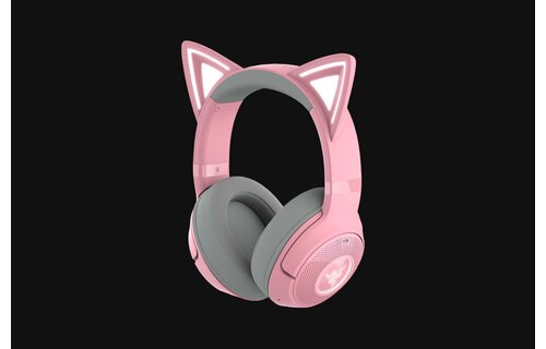 Razer Kraken Kitty V2 BT Wireless Bluetooth RGB Headset - Quartz with USB-C CONNECTIVITY