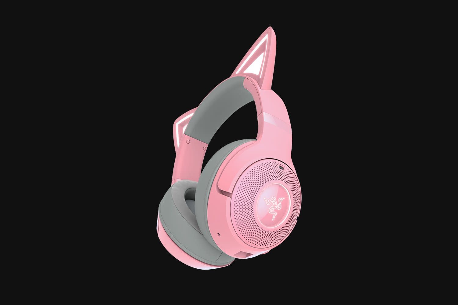 Razer Kraken Kitty V2 BT Wireless Bluetooth RGB Headset - Quartz with USB-C CONNECTIVITY