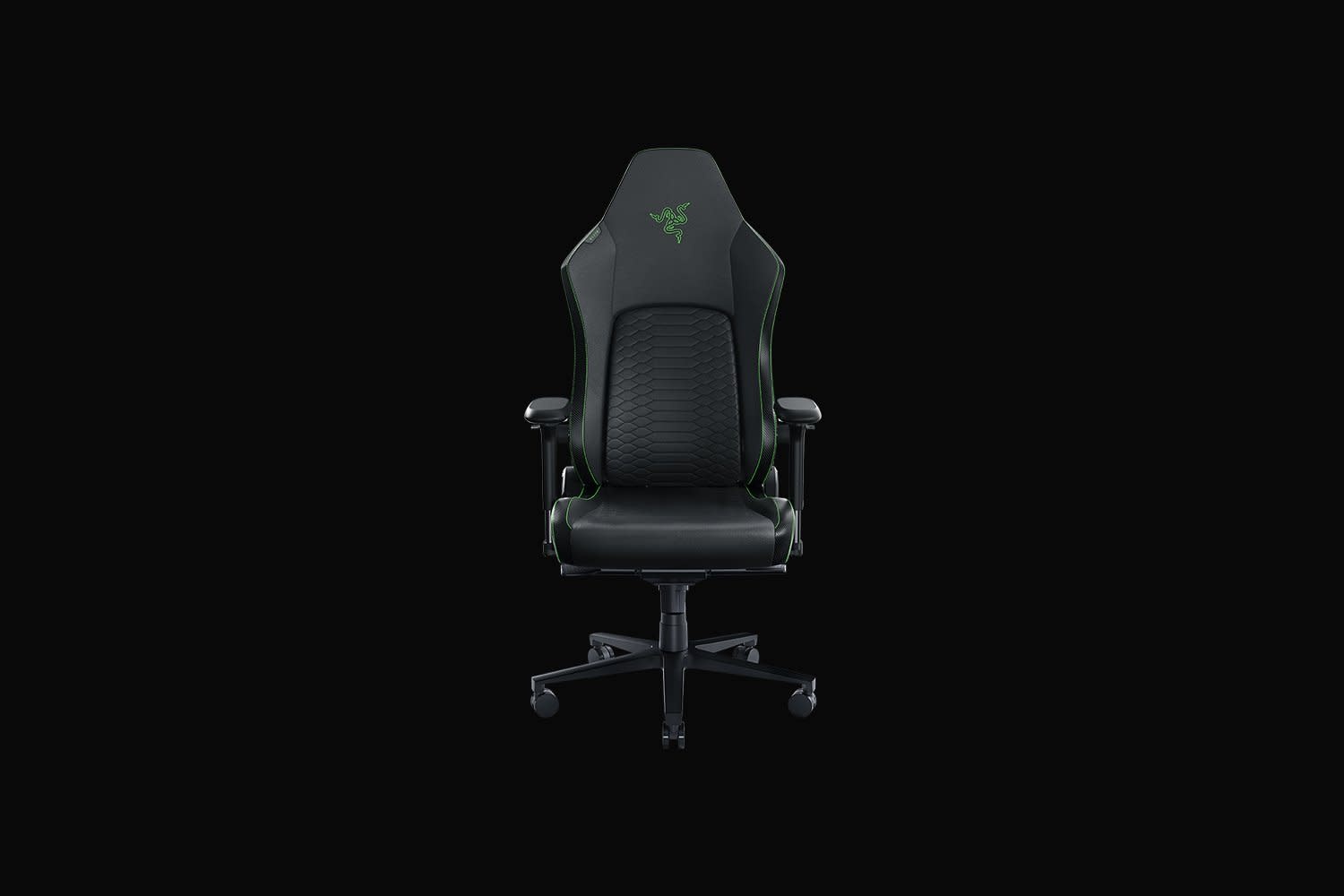 Razer Iskur V2 Gaming Chair with Adaptive Lumbar Support Synthetic Leather/Black/Green (assembly required)