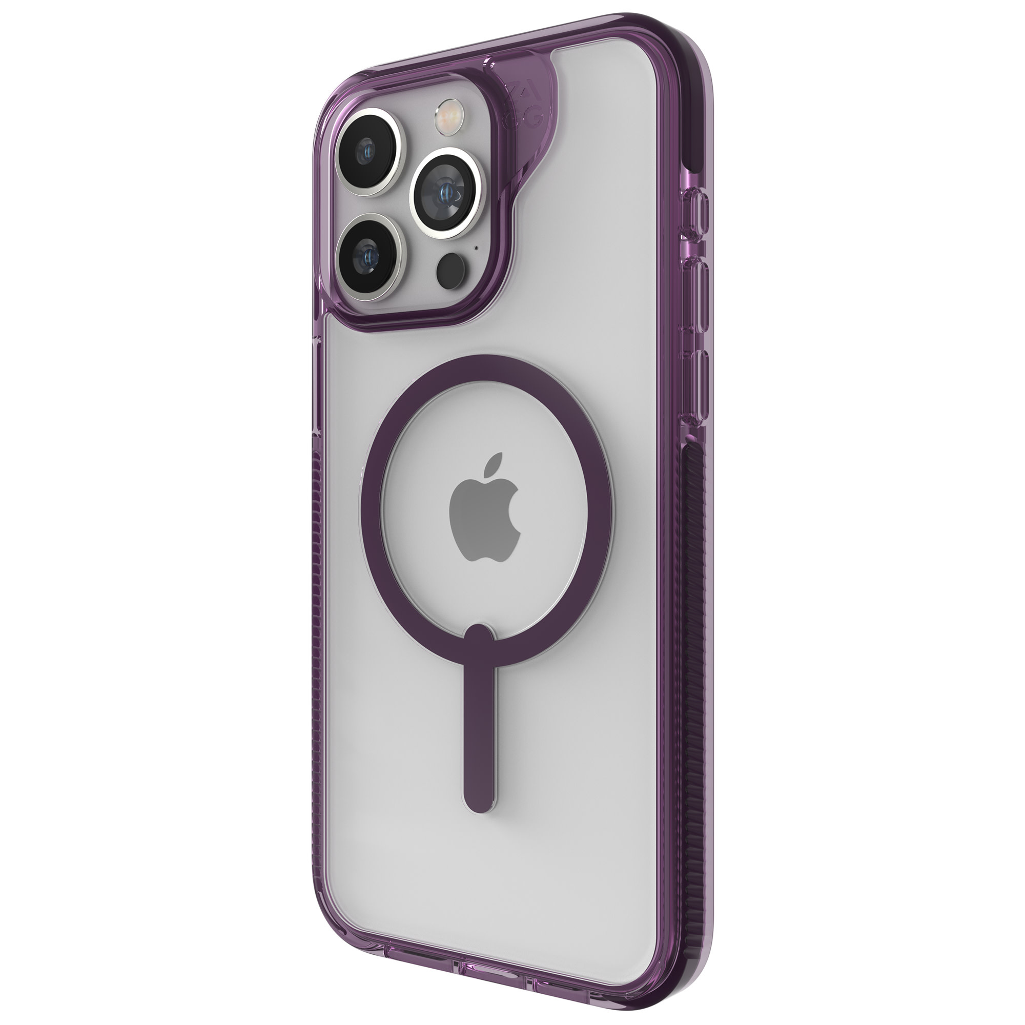 Zagg Santa Cruz Snap Case with Magsafe for iPhone 15 Pro Max Clear/Purple