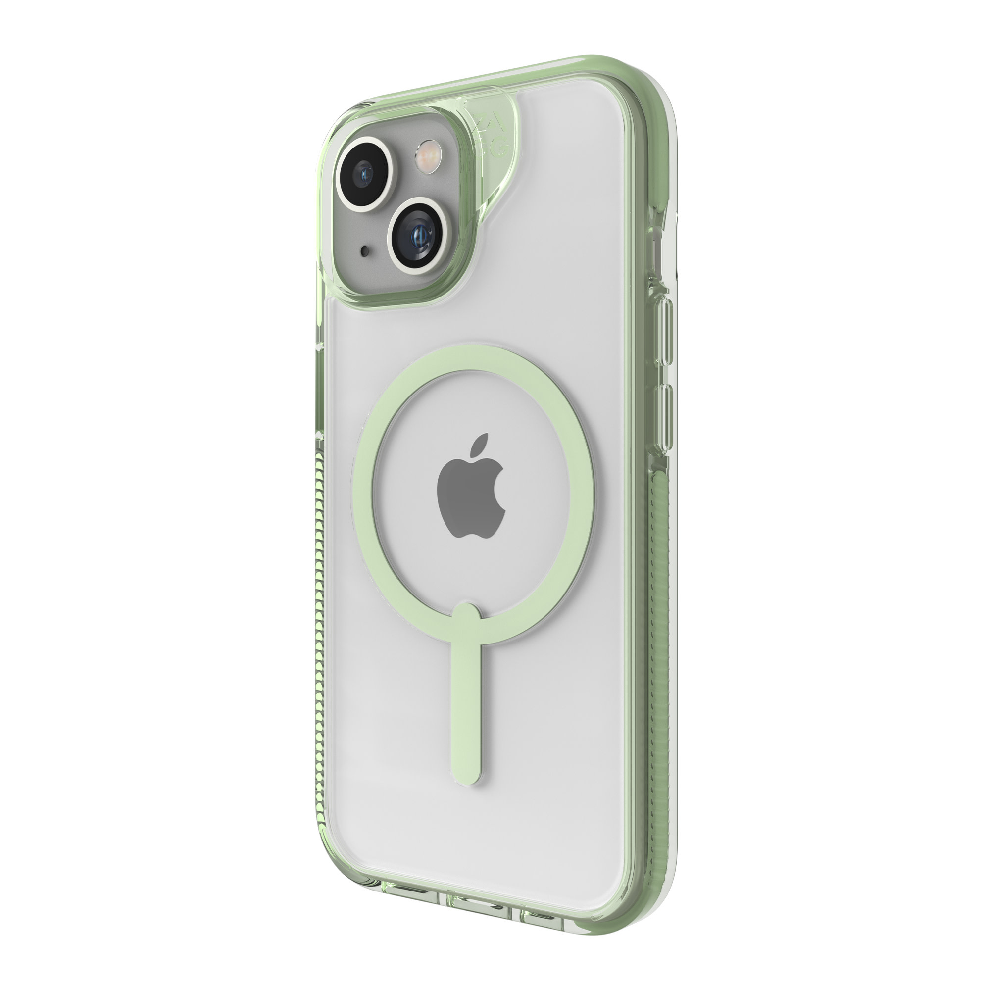Zagg Santa Cruz Snap Case with Magsafe for iPhone 15/14/13 Clear/Green