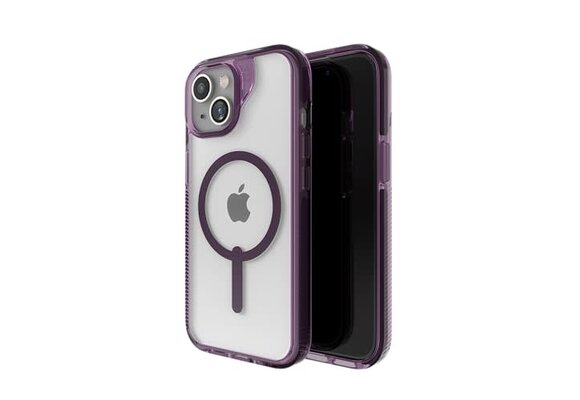 Zagg Santa Cruz Snap Case with Magsafe for iPhone 15/14/13 Clear/Purple