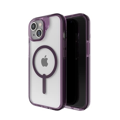 Zagg Santa Cruz Snap Case with Magsafe for iPhone 15/14/13 Clear/Purple