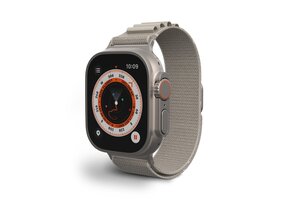 Gear4 Highland Adjustable Nylon Band for Apple Watch 44/45/46/49mm Medium) Beige