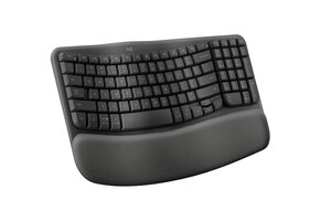 Logitech Wave Keys Wireless Ergonomic Keyboard (Graphite) PC/Mac compatible