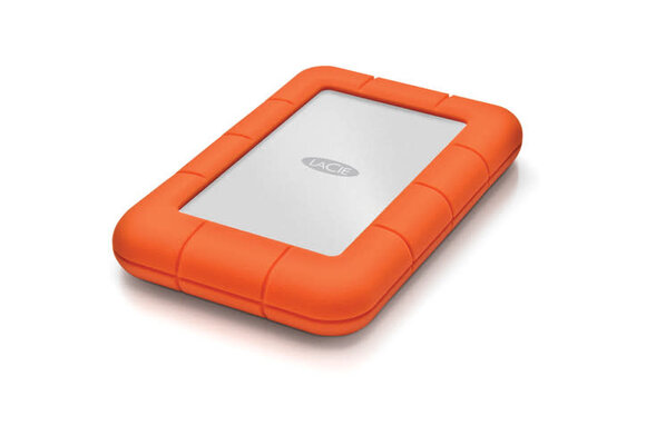 LaCie 1TB Rugged Mini USB 3.2 Gen 1 External Hard Drive In-Box USB-C Cable