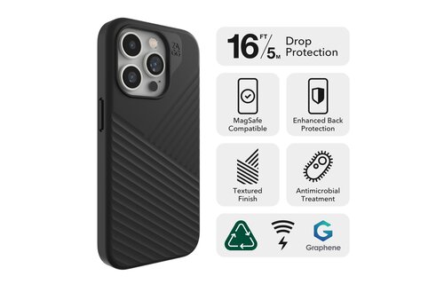 Zagg Denali Snap Case w/ Kickstand with Magsafe for iPhone 15 Pro Max Black