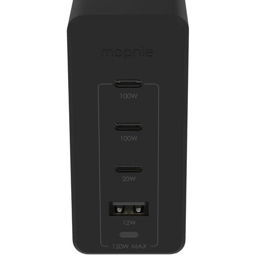 Mophie Speedport 120W GaN 4-Port USB-C/USB-A Wall Charger (Black)