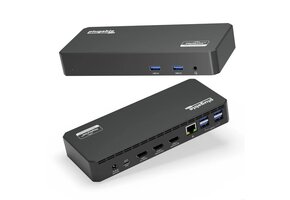 Plugable USB-C Triple Monitor Docking Station with 60w laptop charging ( SOFTWARE NEEDED)