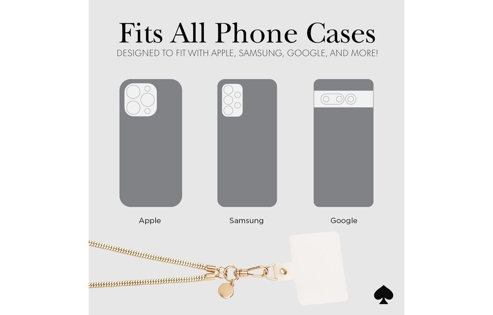 Kate Spade New York Heart of Gold Phone Crossbody Lanyard