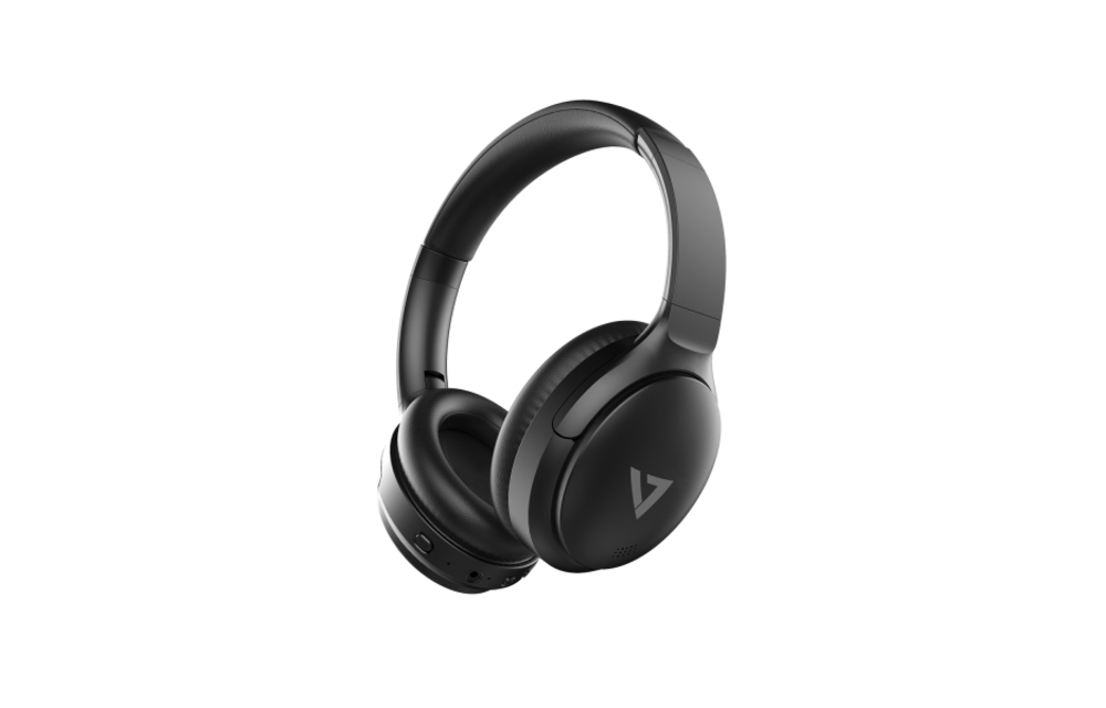 V7 Bluetooth Wireless Over-ear Stereo Active Noise Cancelling Headphones (Black)