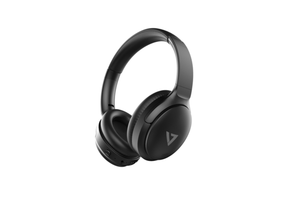 V7 Bluetooth Wireless Over-ear Stereo Active Noise Cancelling Headphones (Black)