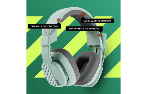 Logitech ASTRO Gaming A10 Gen 2 Wired Gaming Headset (Windows and Mac, Mint)