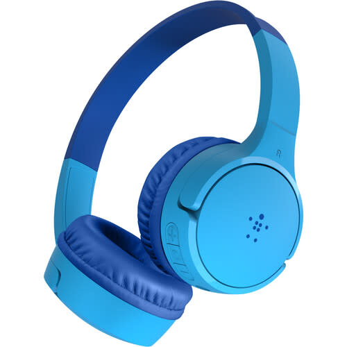 Belkin SoundForm Mini Wireless On-Ear Headphones for Kids Blue