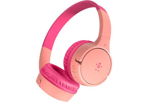 Belkin SoundForm Mini Wireless On-Ear Headphones for Kids Pink