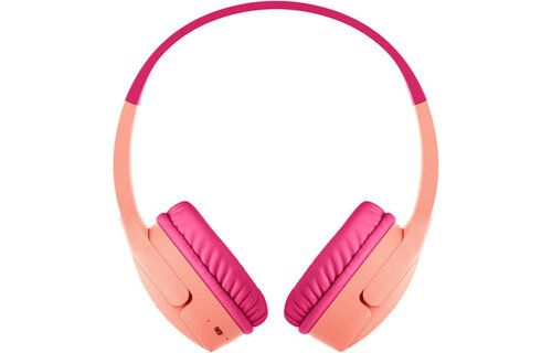 Belkin SoundForm Mini Wireless On-Ear Headphones for Kids Pink
