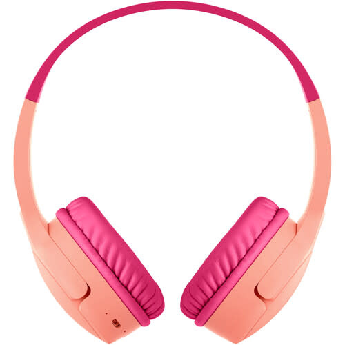 Belkin SoundForm Mini Wireless On-Ear Headphones for Kids Pink