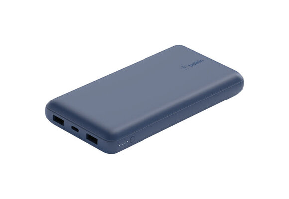 Belkin BOOST↑CHARGE™ USB-C /Dual USB-A PD Power Bank 20,000 mAh with USB-C to USB-A cable Blue