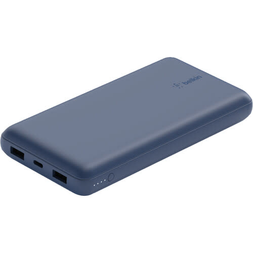 Belkin BOOST↑CHARGE™ USB-C /Dual USB-A PD Power Bank 20,000 mAh with USB-C to USB-A cable Blue