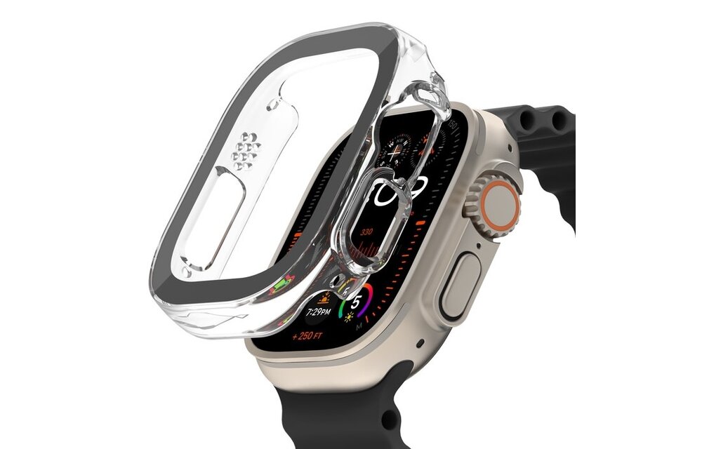 Belkin ScreenForce Tempered Curve 2 in 1 Treated Screen Protector Bumper for Apple Watch Ultra