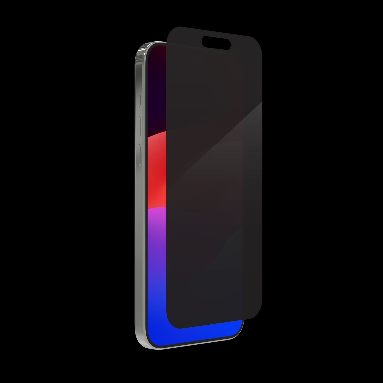 ZAGG InvisibleShield Glass Elite Privacy Screen Protector for iPhone 15 Pro Max