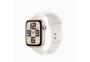 Apple FTZ Watch SE 2nd gen (GPS, 44mm, Starlight Aluminum Case, Starlight Sport Band - M/L) (Band fits 150-200mm wrists) WSL