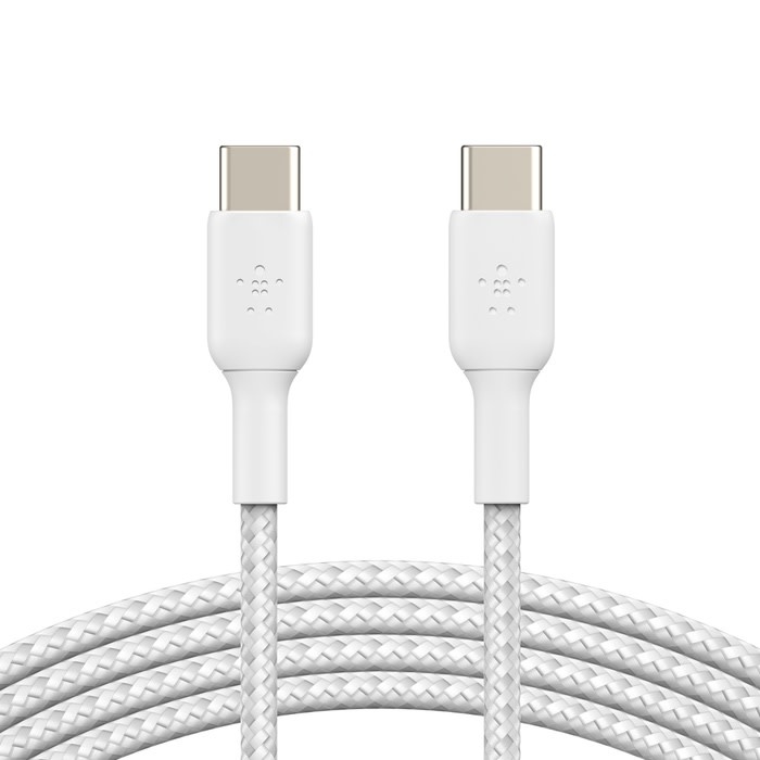 Belkin BOOST↑CHARGE 60w Braided USB-C to USB-C Cable 1m White