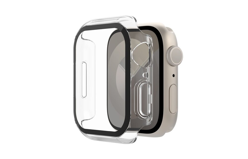 Belkin ScreenForce Tempered Curve 2-in-1 Treated Screen Protector + Bumper for Apple Watch 40/41mm 9/8/7/6/5/4/SE