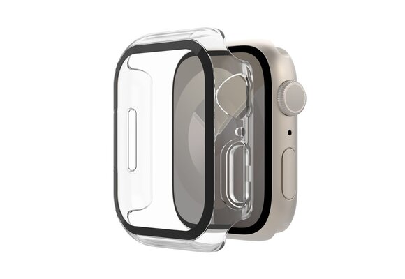 Belkin ScreenForce Tempered Curve 2-in-1 Treated Screen Protector + Bumper for Apple Watch 40/41mm 9/8/7/6/5/4/SE