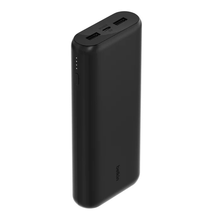 Belkin BOOST↑CHARGE™ USB-C /Dual USB-A PD Power Bank 20,000 mAh with USB-C to USB-C cable Black