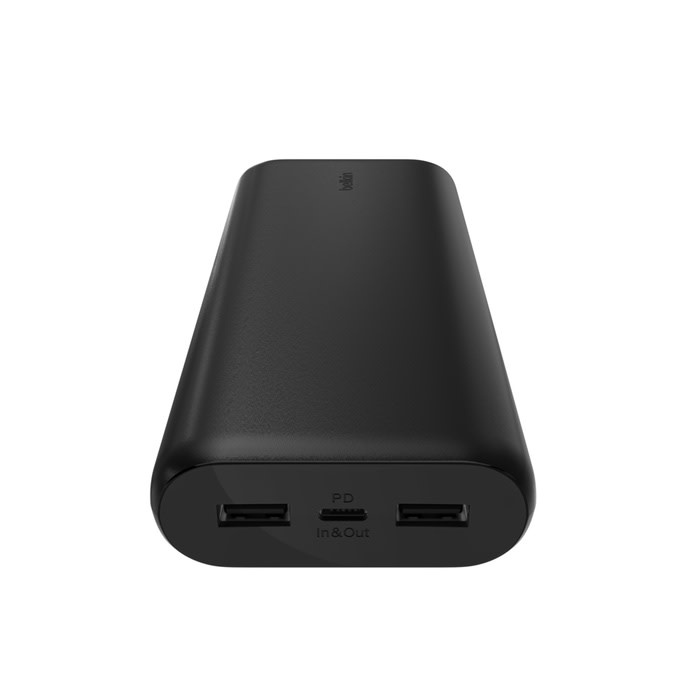 Belkin BOOST↑CHARGE™ USB-C /Dual USB-A PD Power Bank 20,000 mAh with USB-C to USB-C cable Black
