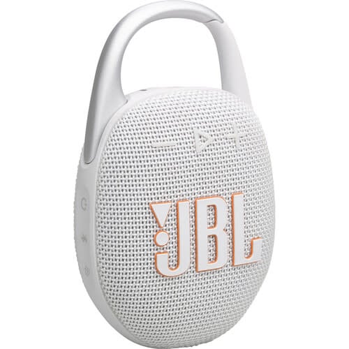 JBL Clip 5 Waterproof Bluetooth Speaker White