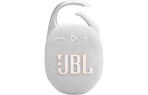 JBL Clip 5 Waterproof Bluetooth Speaker White