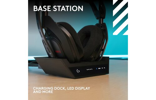 Logitech - Astro A50 X LIGHTSPEED Wireless with PLAYSYNC Gaming Headset + Base Station for Xbox Series X|S, PS5, PC/MAC - Black