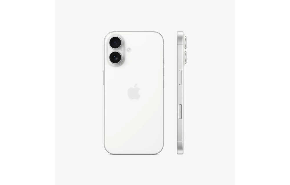 Apple iPhone 16 128GB White - Unlocked with Dual SIM (nano‑SIM and