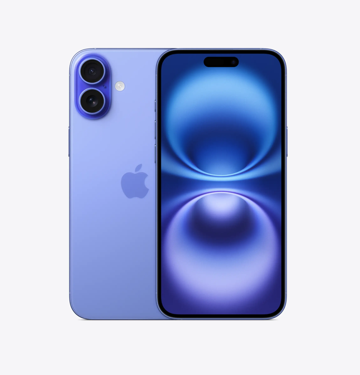 Apple iPhone 16 Plus 128GB Ultramarine - Unlocked with Dual SIM (nano‑SIM and eSIM)