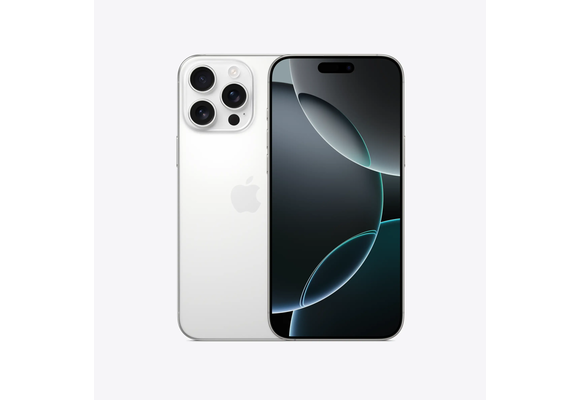 Apple iPhone 16 Pro Max 512GB White Titanium - Unlocked with Dual SIM (nano‑SIM and eSIM)