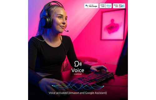 Nexxt Home - Smart Wi-Fi LED RGB light strip 16.4ft kit