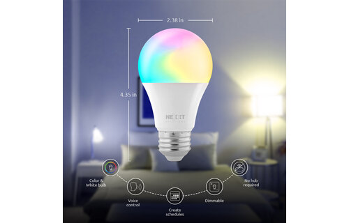 Nexxt Home - Smart A19 RGB 110V Single Bulb