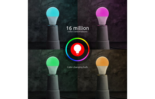 Nexxt Home - Smart A19 RGB 110V Single Bulb