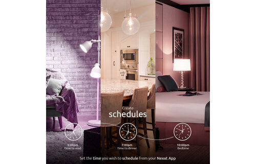 Nexxt Home - Smart A19 RGB 110V Single Bulb